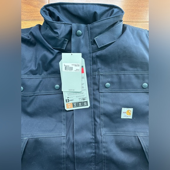 New Mens Carhartt 102182 Full Swing Fire Resistant Work Coat Jacket XL Tall - Picture 3 of 8